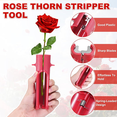 Herramienta pelar espinas rosas tallo plástico metal