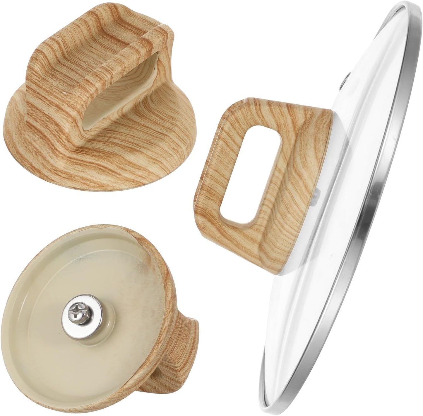 2 manijas de repuesto para tapa de olla universal de cocina