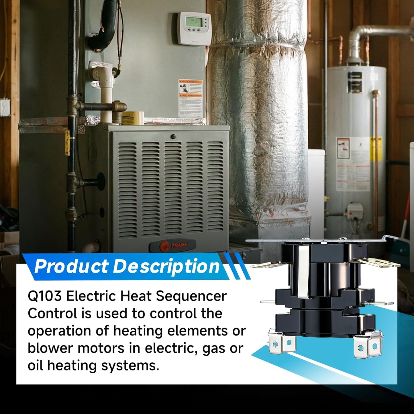 Control secuenciador calor eléctrico DPST 24V comp 24A34-3