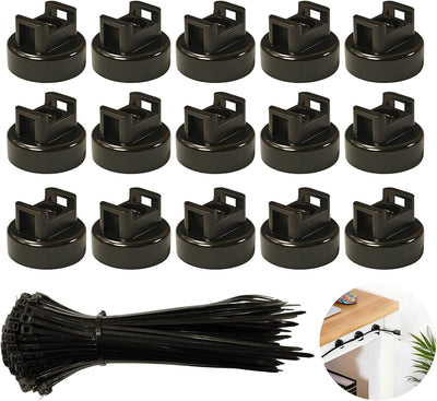 Soportes magnéticos para bridas de cables 15 imanes 60 bridas
