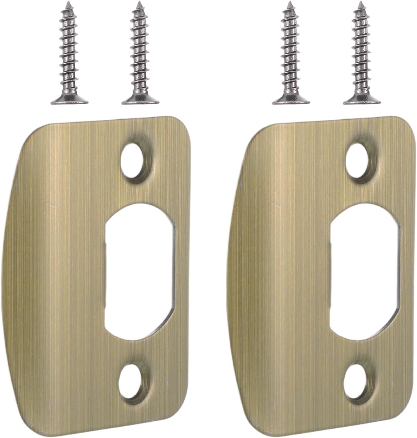 Placa puerta acero inox 2-1/4x1-3/4 pulg set 2 pzas