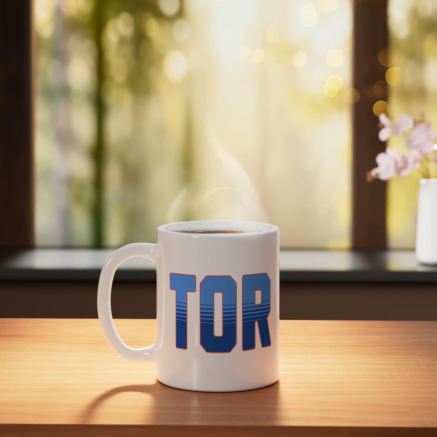 Taza cerámica vintage Toronto Home Pride Bold TOR City blanca