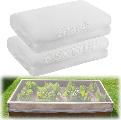 2 Redes Jardín 6.5x10ft Malla Fina Protección Plagas