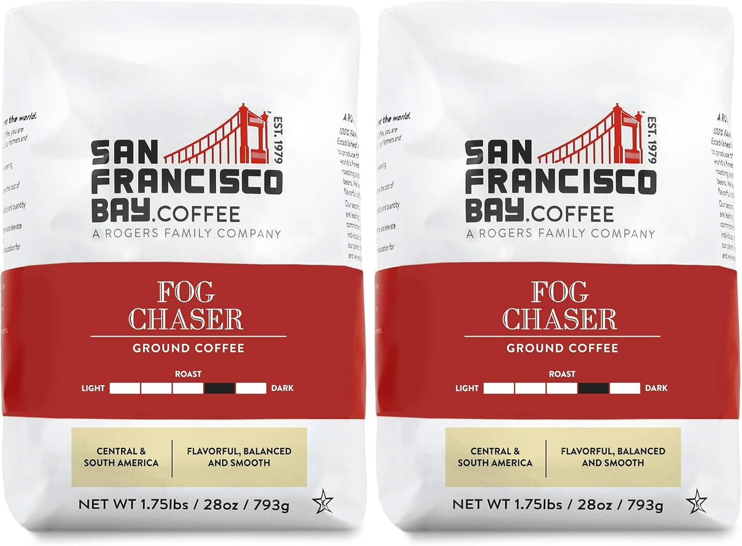 Café molido Fog Chaser bolsa 28oz paquete 2
