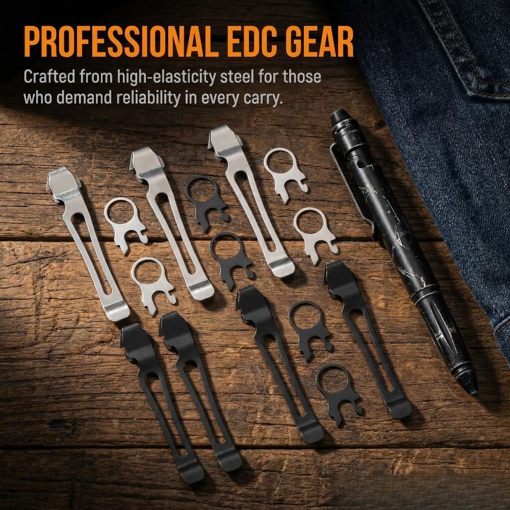 Set 4 clips bolsillo anillo cordón repuesto Leatherman Surge