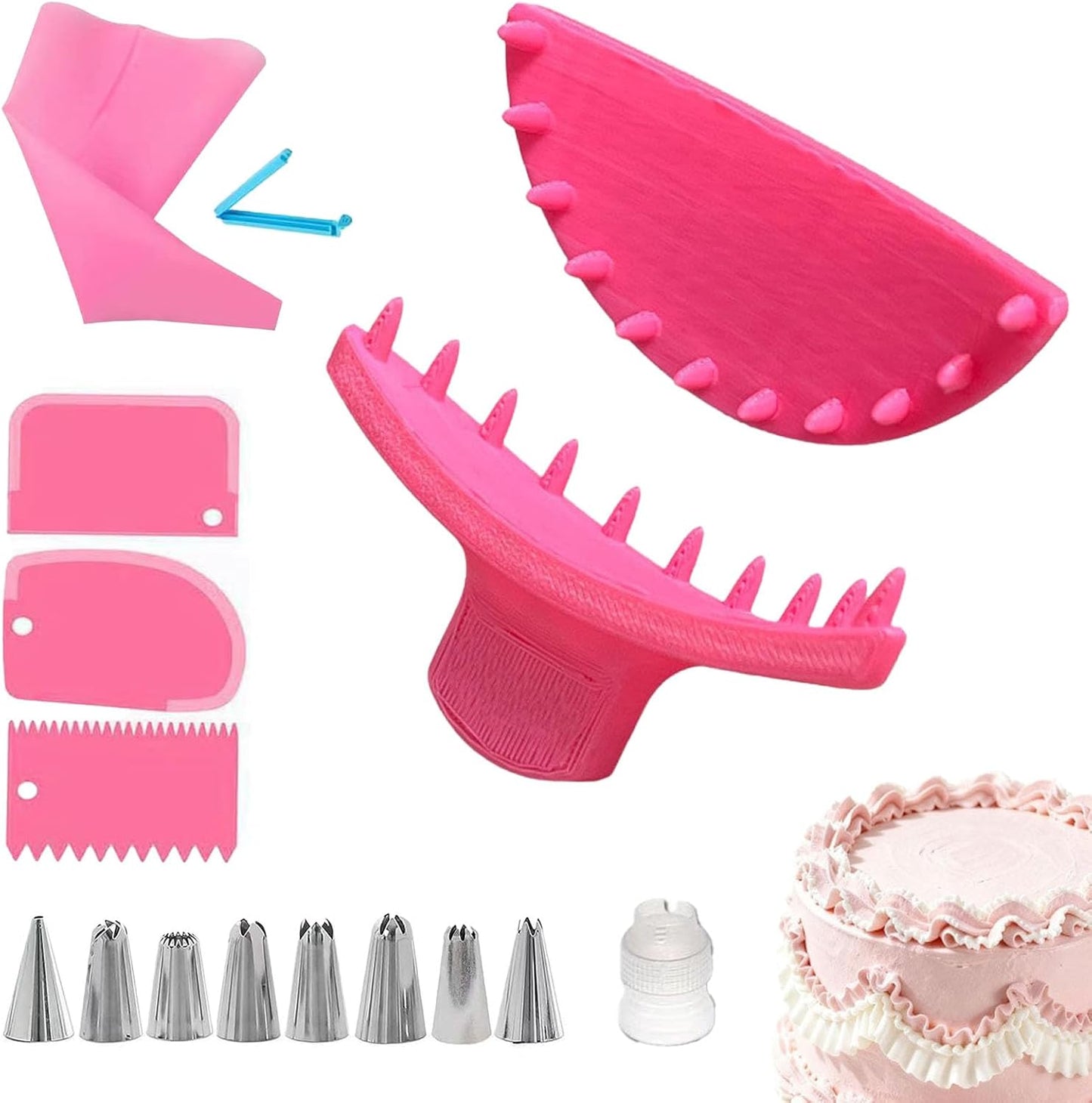 Guía para arcos de pastel y estencil para decorar pasteles 6-10 pulgadas