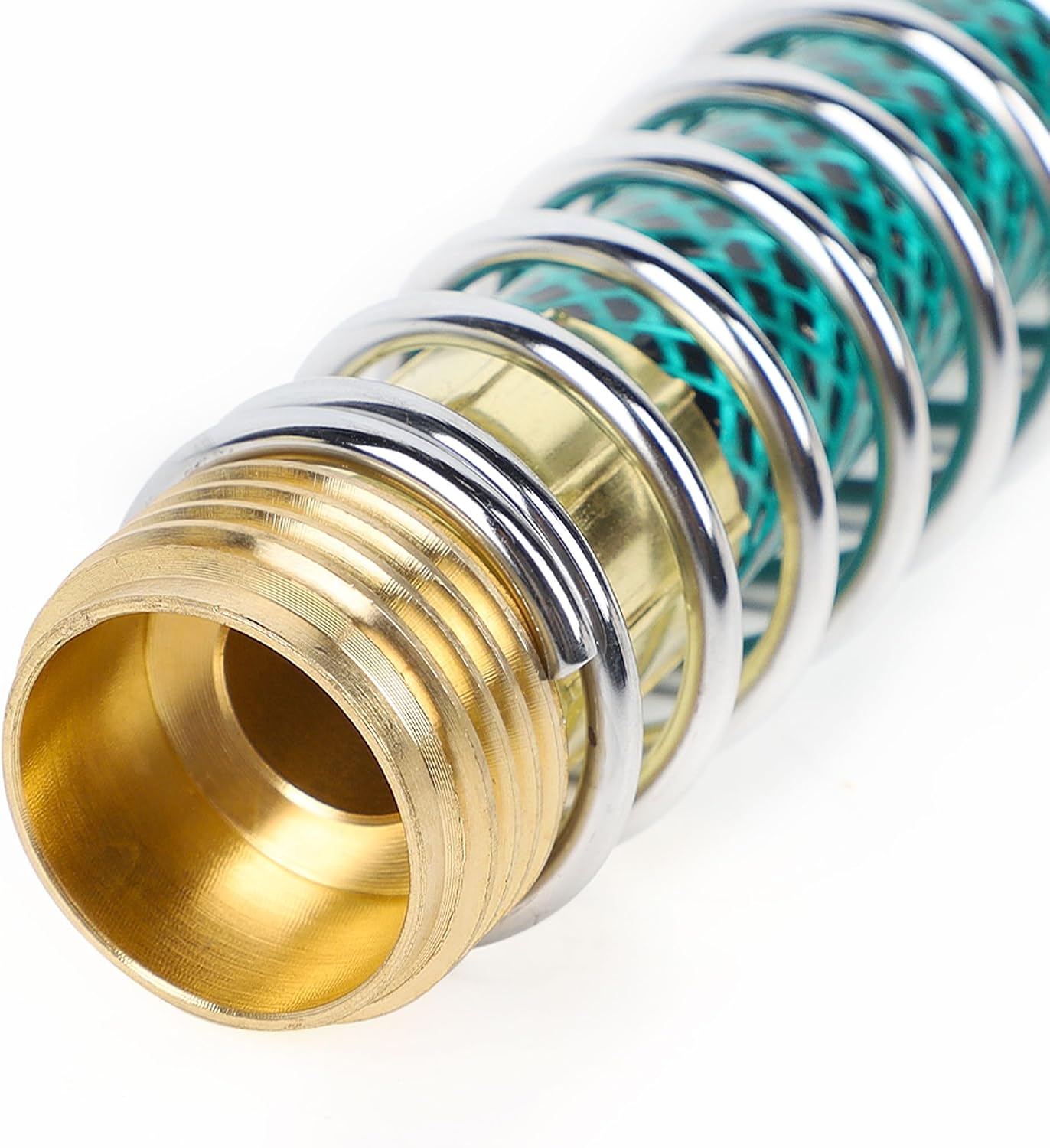 2 Adaptadores Manguera Jardín 5.7pulg Latón 3/4pulg