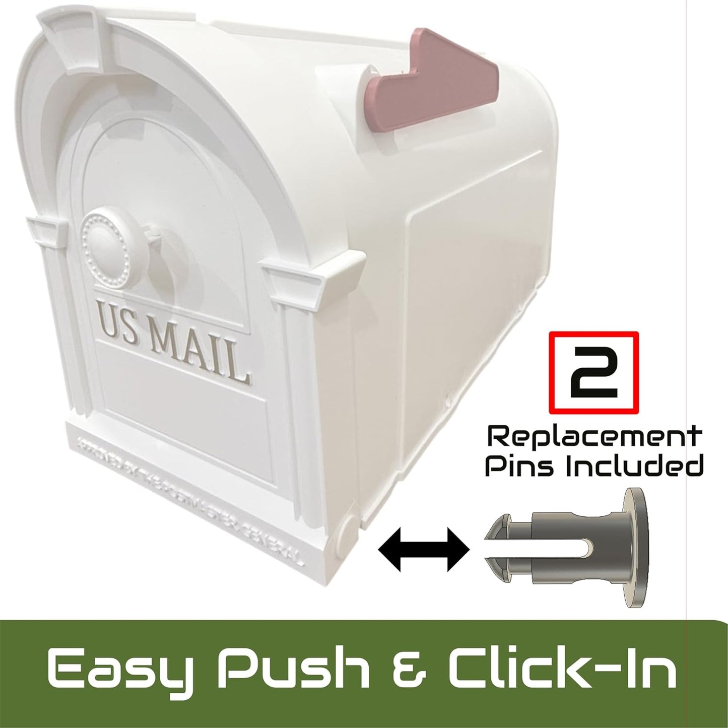 Pasador bisagra postal resina ABS 3D comp PP-11 set 2