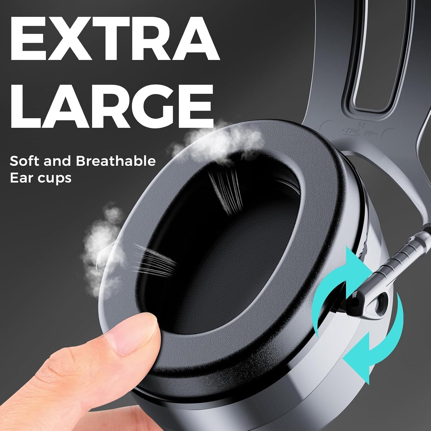 Auriculares SNR extra grandes cancelación ruido 37dB