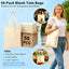 50 Bolsas Lona 15.7x13.8pulg Blanco 10oz Sublimación