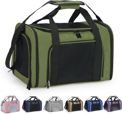 Transportador mascotas perros gatos 15lb correa ajustable