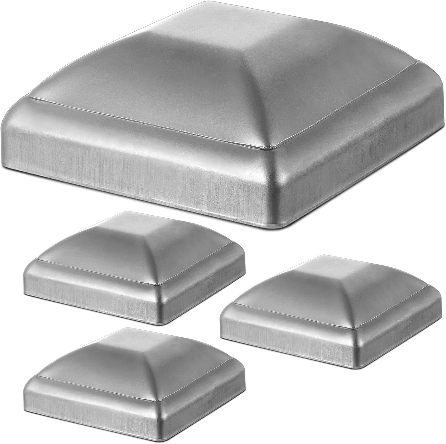 Tapas Metal Galvanizado para Poste Madera 3x3pulg