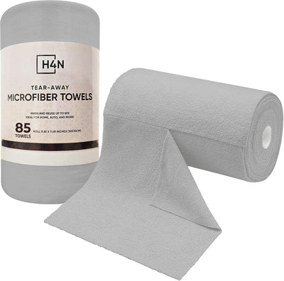 85 Pzas Paño Microfibra Automóvil Hogar 11.81x11.81pulg Gris