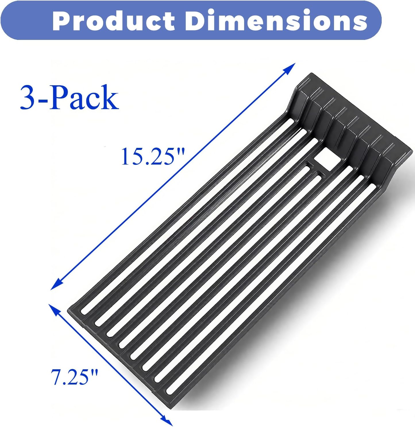 Rejilla hierro fundido esmaltado mate para Broilmaster G-4 P4 U4