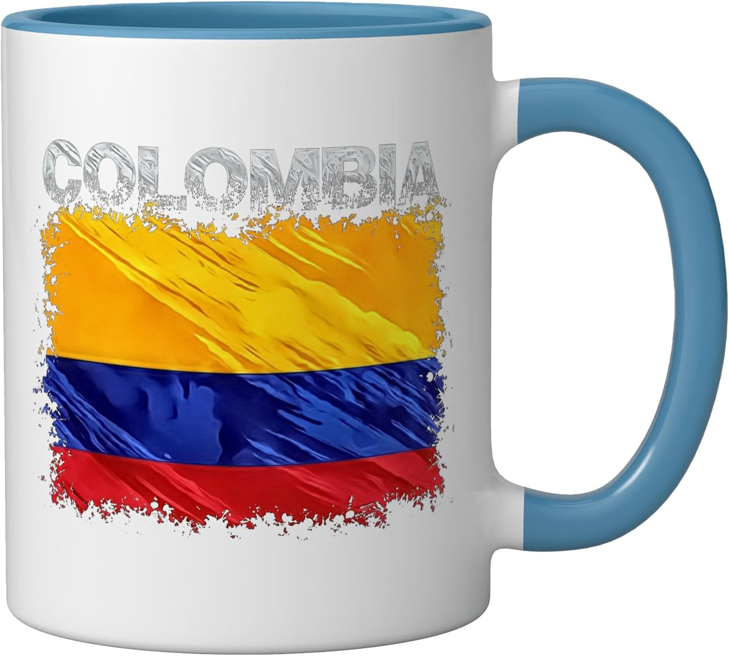 Taza Cerámica Azul/Blanco