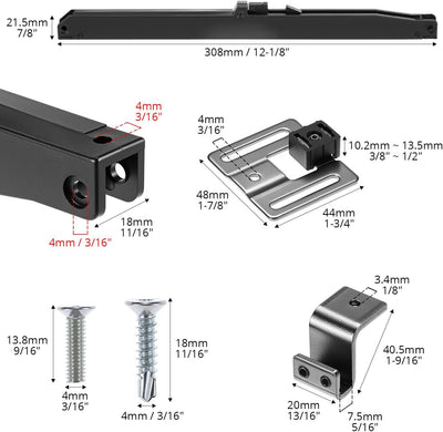 Kit cierre suave puerta granero comp 88-132lb