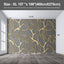 Papel tapiz relieve 3D para sala y dormitorio 108x157pulg