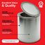 Latas pintura metal vacía 1qt tapa set 2 almacenamiento