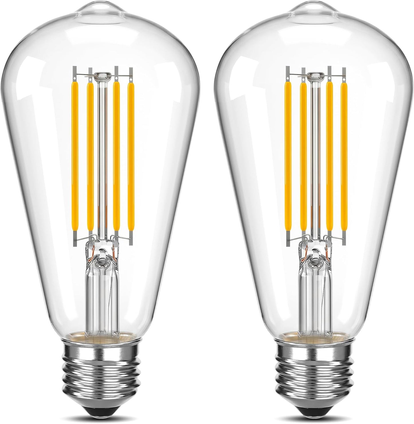 Bombilla LED Edison ST58 regulable 6W blanco cálido