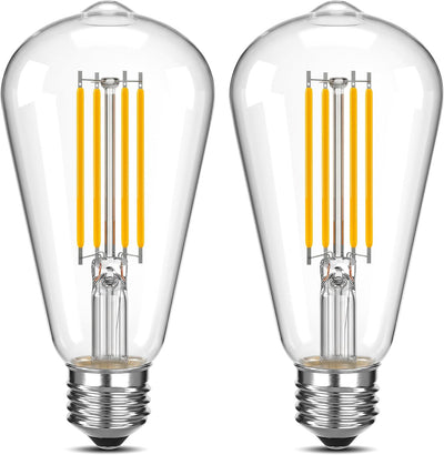 Bombilla LED Edison ST58 regulable 6W blanco cálido