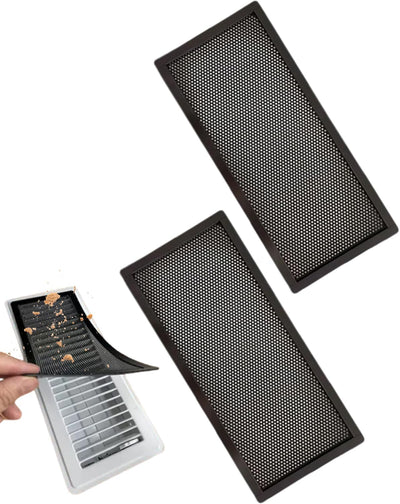 2 Cubiertas Magnéticas Ventilación 4x10pulg para Suelo y Pared