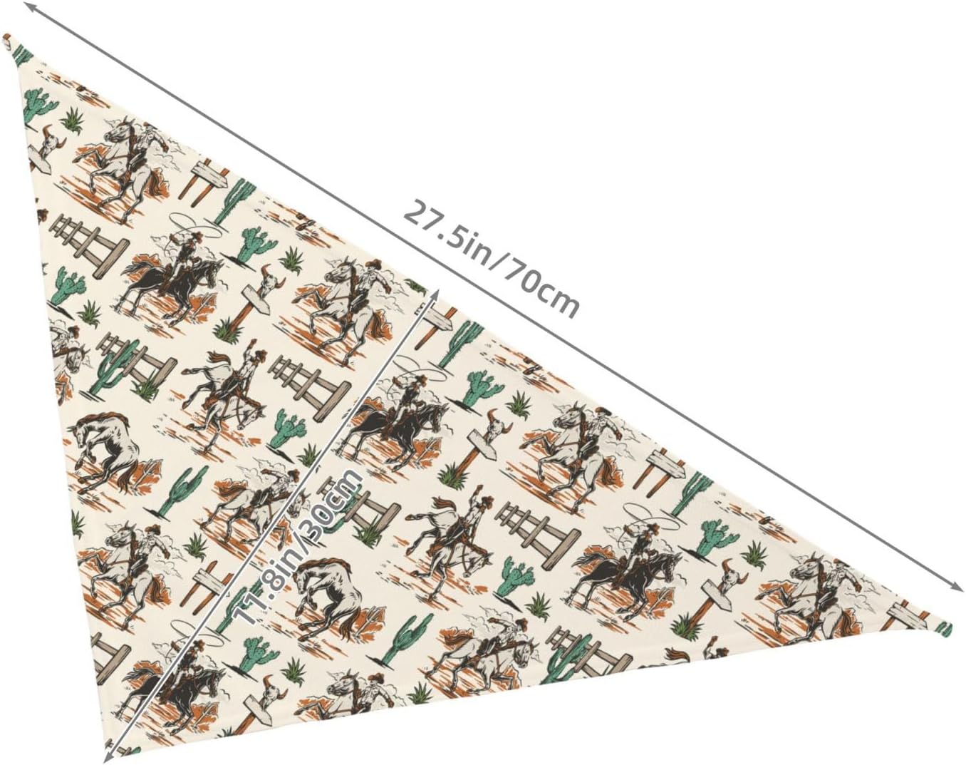 Pañuelo perro gato poliéster triangular lavable