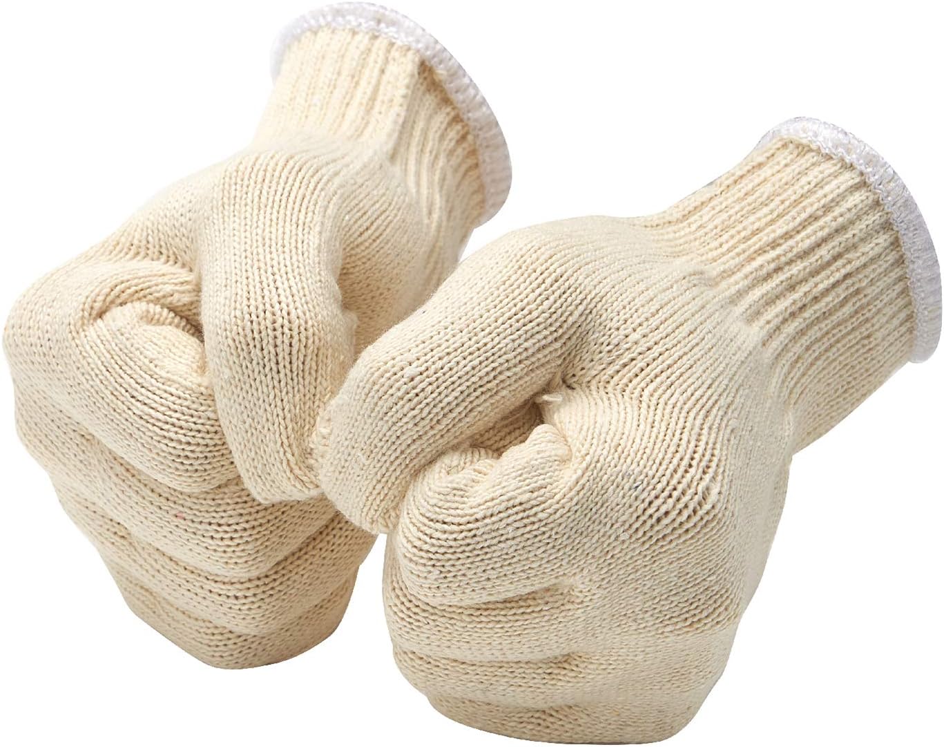 Guantes algodón blanco para parrilla paquete 12