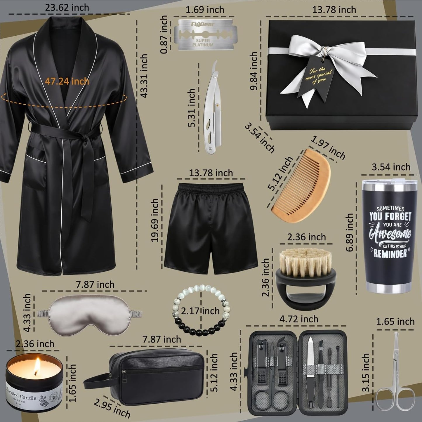 Set 15 Regalos para Hombres Papá Marido Barba