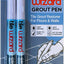 Bolígrafo lechada impermeable para azulejos set 2