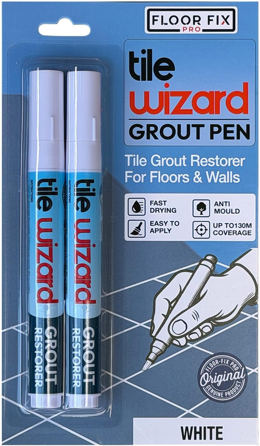 Bolígrafo lechada impermeable para azulejos set 2