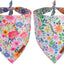 Bufanda perro floral duradera ajustable para medianos y grandes