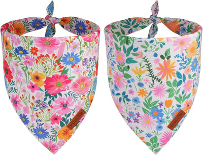 Bufanda perro floral duradera ajustable para medianos y grandes