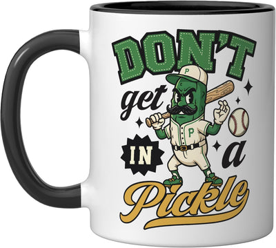 Taza de cerámica para béisbol y softball con dibujo de píntura