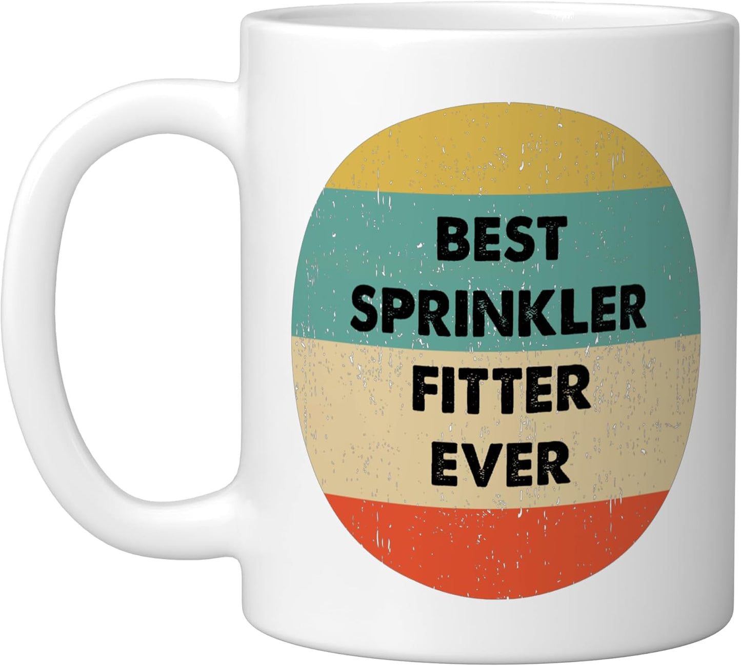 Mug cerámica para sprinkler fitter blanco