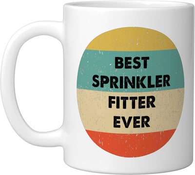 Mug cerámica para sprinkler fitter blanco