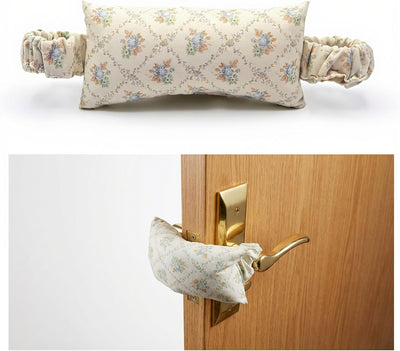 Tope puerta tela suave floral silenciador para niños y mascotas