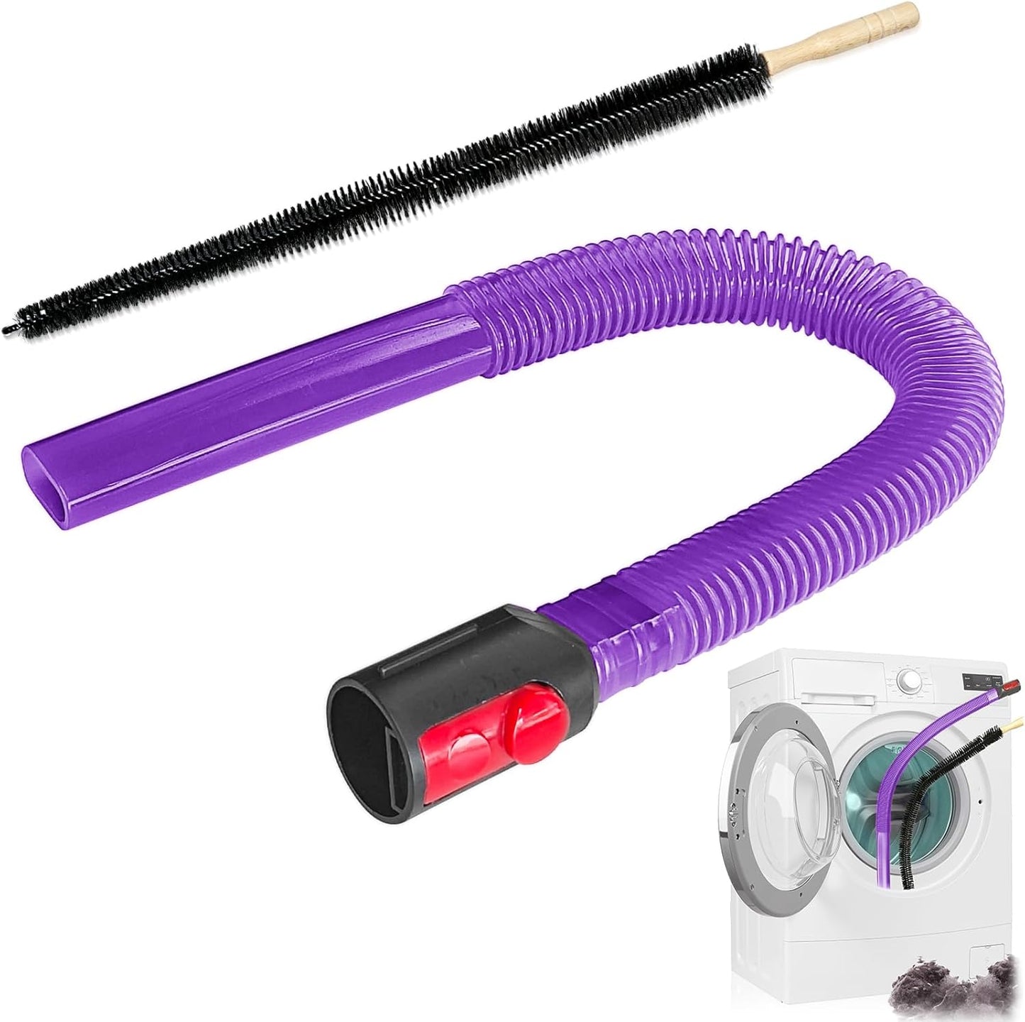 Kit limpiador ventilación secadora 2 pzas cepillo flexible