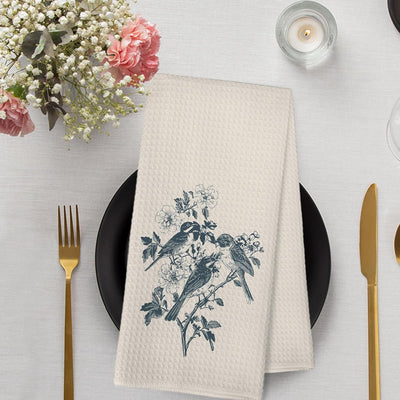 Juego de toallas para cocina y platos Boho Bird Beige 16x24 in