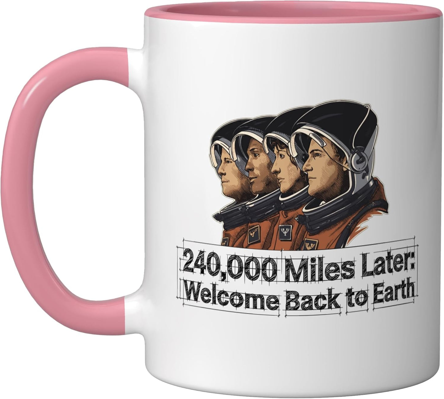 Taza Cerámica 2 Mission Rosa/Blanco