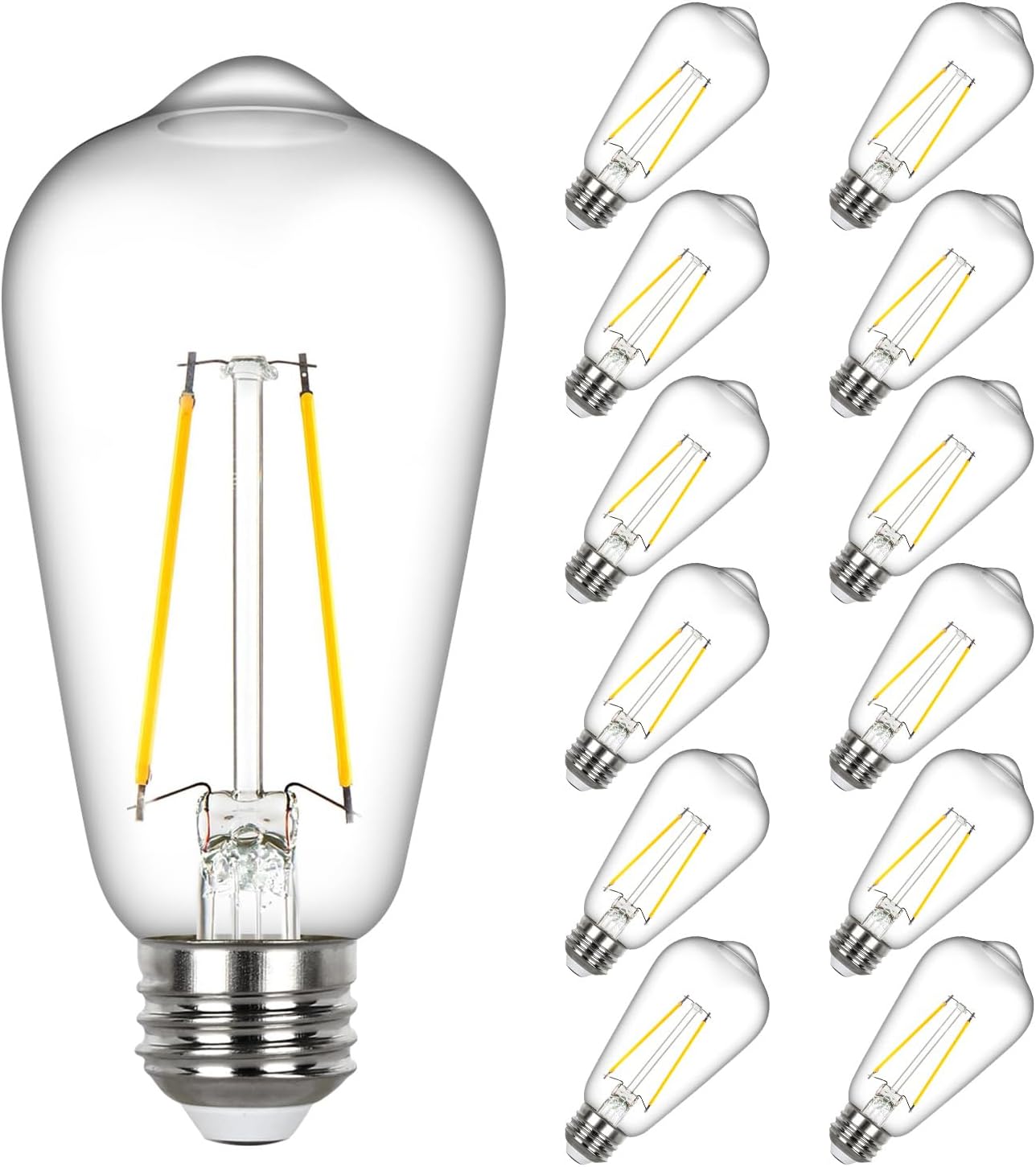 Bombilla LED Edison 60W equivalente blanco cálido 700lm