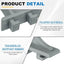 10 Clips Plástico Estantería Refrigerador 0.8pulg Azul