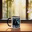 Taza de cerámica de seguridad cibernética negro/blanco