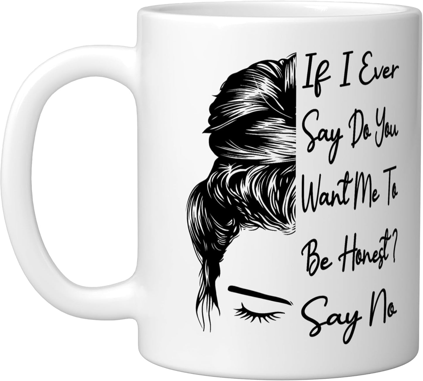 Taza Cerámica Blanca Frase Humorística