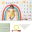 Manta antiarrugas para bebé niña 152x101cm con babero