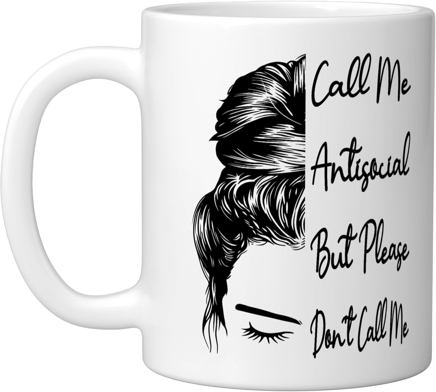 Taza Cerámica Blanca para Introvert