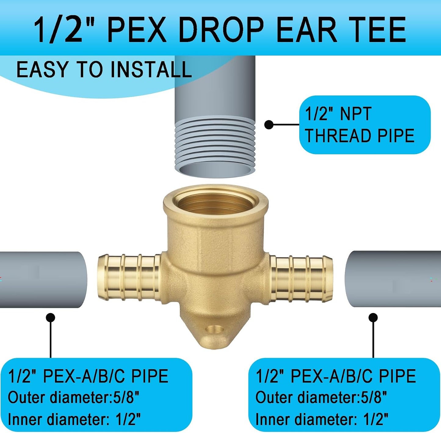 Montaje Pex Latón A-APXDET12 15 Pzas