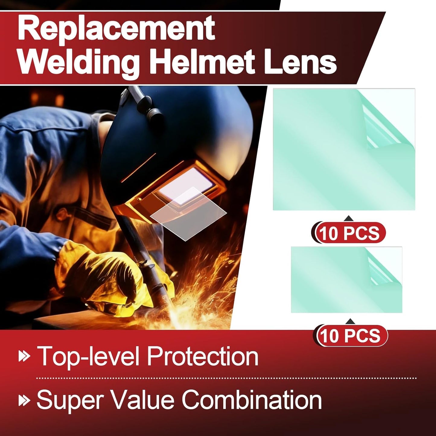 20 Pzas Lente Soldadura Comp. Jackson Safety Insight