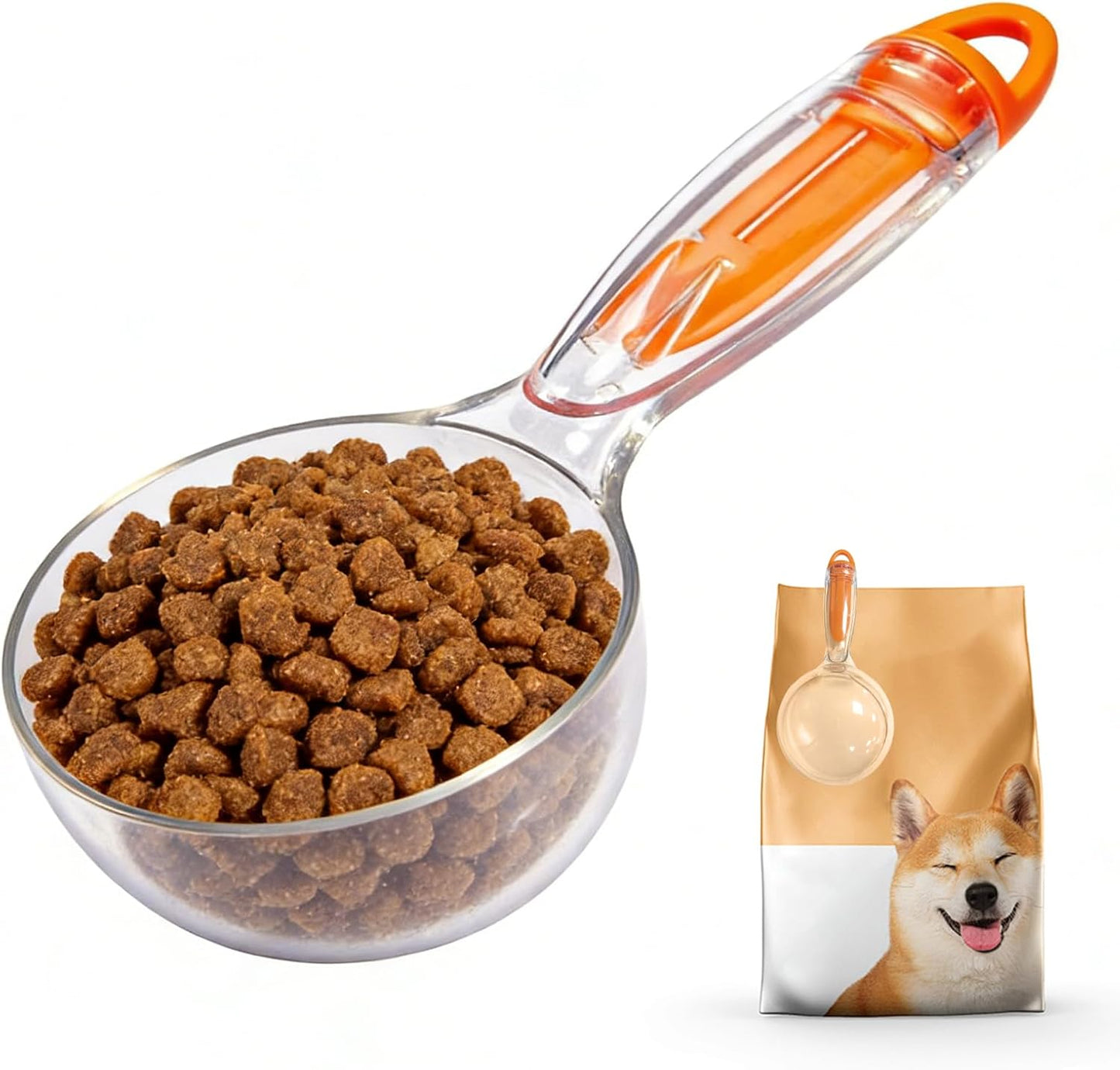 Cuchara medidora perros gatos 3en1 con mango desmontable