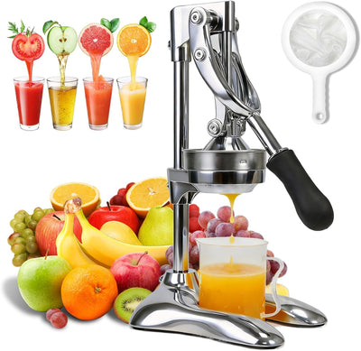 Exprimidor manual acero inox para cítricos encimera