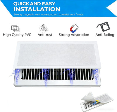 Fundas magnéticas malla ventilación 6 Pzas 4x10pulg